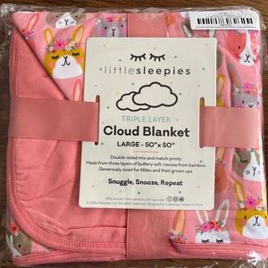 Little Sleepies Easter Boho Bunnies blanket